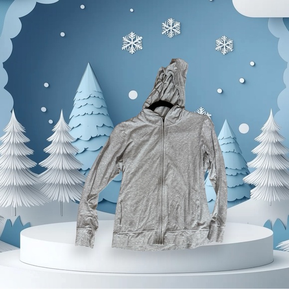 Women's Grey Hoodie by Solbari - Picture 5 of 9